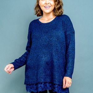 Elegant blue sweater